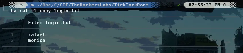 Yw4rf TheHackersLabs